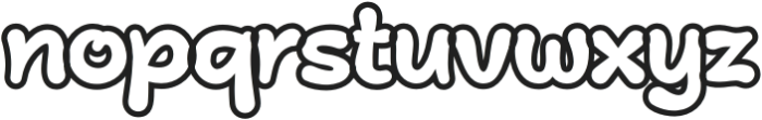 Mini Koor Outline otf (400) Font LOWERCASE