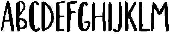 Mini Mischief Regular otf (400) Font UPPERCASE