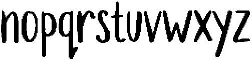 Mini Mischief Regular otf (400) Font LOWERCASE