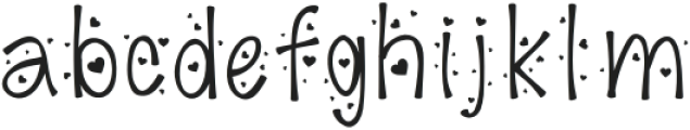 MiniHeart otf (400) Font LOWERCASE