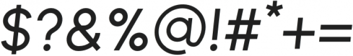 Minigap Regular Italic otf (400) Font OTHER CHARS