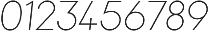 Minigap Thin Italic otf (100) Font OTHER CHARS