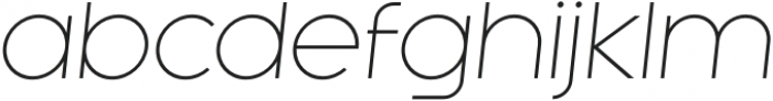 Minigap Thin Italic otf (100) Font LOWERCASE