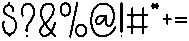Minilist Regular otf (400) Font OTHER CHARS