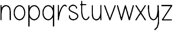 Minimalist Aesthetic Regular otf (400) Font LOWERCASE