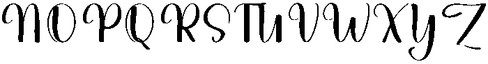Minimalist Alphabet Regular otf (400) Font UPPERCASE