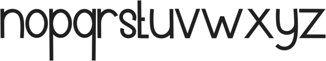 Minimalist Alphabet Regular otf (400) Font LOWERCASE