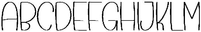 Minimalist Handmade Regular otf (400) Font UPPERCASE