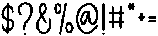 Minimalist Handmade Regular otf (400) Font OTHER CHARS