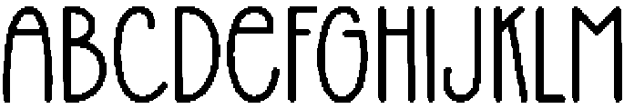 Minimalist Handmade Regular otf (400) Font UPPERCASE