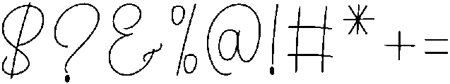 Minimalist Handmade Regular otf (400) Font OTHER CHARS