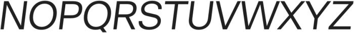 Minimalist Italic otf (400) Font UPPERCASE