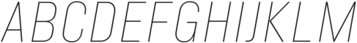 Minimalized Thin It otf (100) Font UPPERCASE