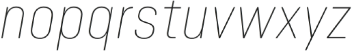 Minimalized Thin It otf (100) Font LOWERCASE