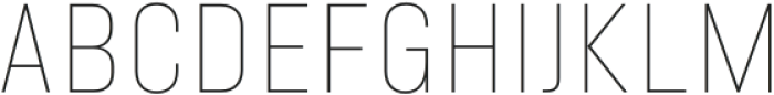 Minimalized Thin otf (100) Font UPPERCASE