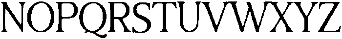 Minimally Serif Regular otf (400) Font UPPERCASE