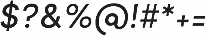 Minimo Medium Oblique otf (500) Font OTHER CHARS