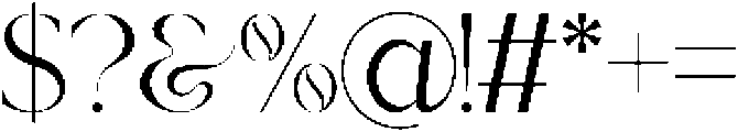 Minneth otf (400) Font OTHER CHARS