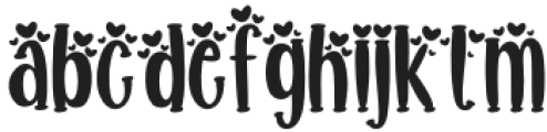 Minnie Heart Heart Beats otf (400) Font LOWERCASE