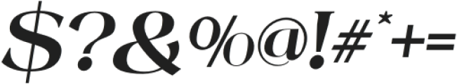 Mintely Bold Italic otf (700) Font OTHER CHARS