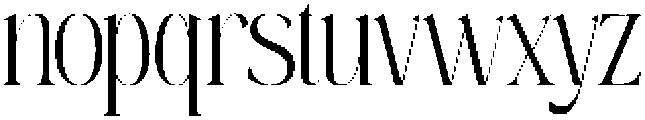 Mintely Condensed Extra Light otf (200) Font LOWERCASE