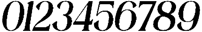 Mintely Condensed Italic Extra Bold otf (700) Font OTHER CHARS
