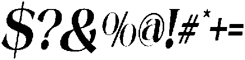 Mintely Condensed Italic Extra Bold otf (700) Font OTHER CHARS