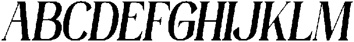 Mintely Condensed Italic Extra Bold otf (700) Font UPPERCASE