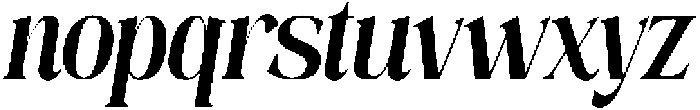 Mintely Condensed Italic Extra Bold otf (700) Font LOWERCASE