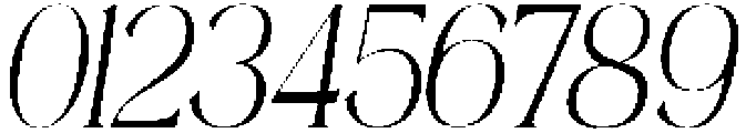 Mintely Condensed Italic Extra Light otf (200) Font OTHER CHARS
