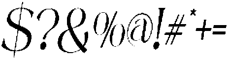 Mintely Condensed Italic Light otf (300) Font OTHER CHARS