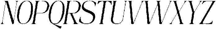 Mintely Condensed Italic Light otf (300) Font UPPERCASE