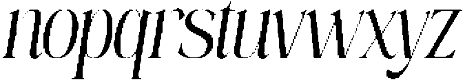 Mintely Condensed Italic Light otf (300) Font LOWERCASE
