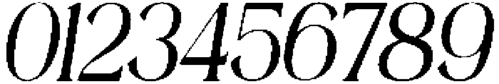 Mintely Condensed Italic Medium otf (500) Font OTHER CHARS