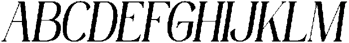 Mintely Condensed Italic Medium otf (500) Font UPPERCASE