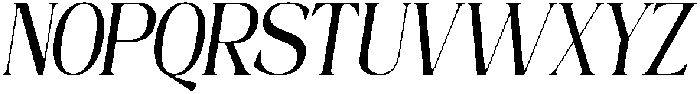 Mintely Condensed Italic Medium otf (500) Font UPPERCASE