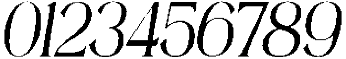 Mintely Condensed Italic Reg otf (400) Font OTHER CHARS