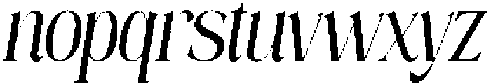 Mintely Condensed Italic Reg otf (400) Font LOWERCASE