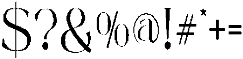 Mintely Condensed Light otf (300) Font OTHER CHARS