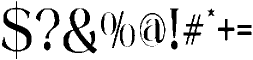 Mintely Condensed Medium otf (500) Font OTHER CHARS