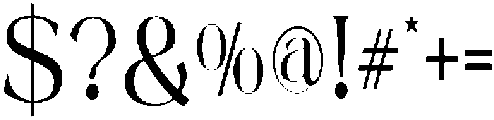 Mintely Condensed Regular otf (400) Font OTHER CHARS