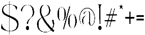 Mintely Condensed Thin otf (100) Font OTHER CHARS
