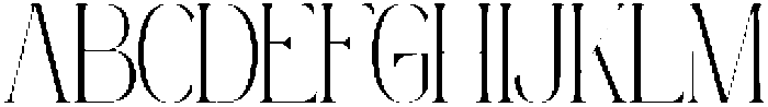 Mintely Condensed Thin otf (100) Font UPPERCASE