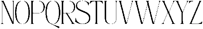 Mintely Condensed Thin otf (100) Font UPPERCASE