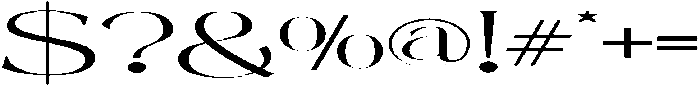 Mintely Expanded Extra Light otf (200) Font OTHER CHARS
