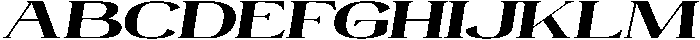 Mintely Expanded Italic Extra Bold otf (700) Font UPPERCASE