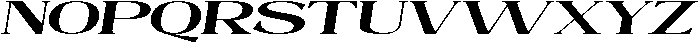 Mintely Expanded Italic Extra Bold otf (700) Font UPPERCASE