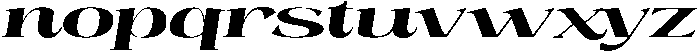 Mintely Expanded Italic Extra Bold otf (700) Font LOWERCASE