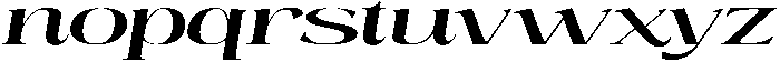 Mintely Expanded Italic Medium otf (500) Font LOWERCASE