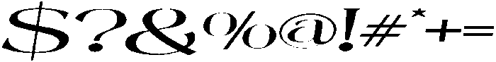 Mintely Expanded Italic Regular otf (400) Font OTHER CHARS